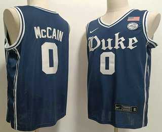 Men%27s Duke Blue Devils #0 Jared McCAIN Navy College Basketball Jersey